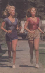 Judy and Audrey jogging
